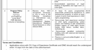 Government of Pakistan Ministry of Human Rights Vacancies in Islamabad